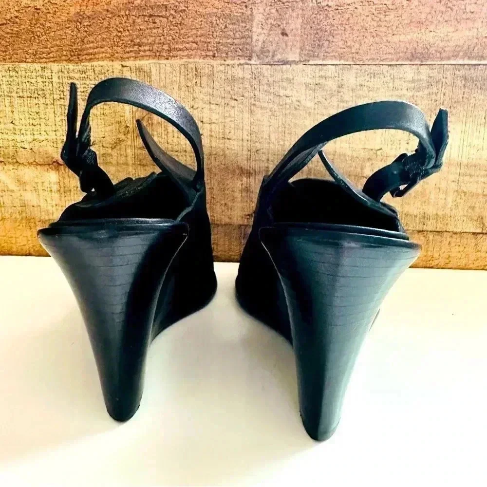 All Saints Elin Wedge Leather Sandals